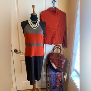 Ronen Chen color block zipper exposed